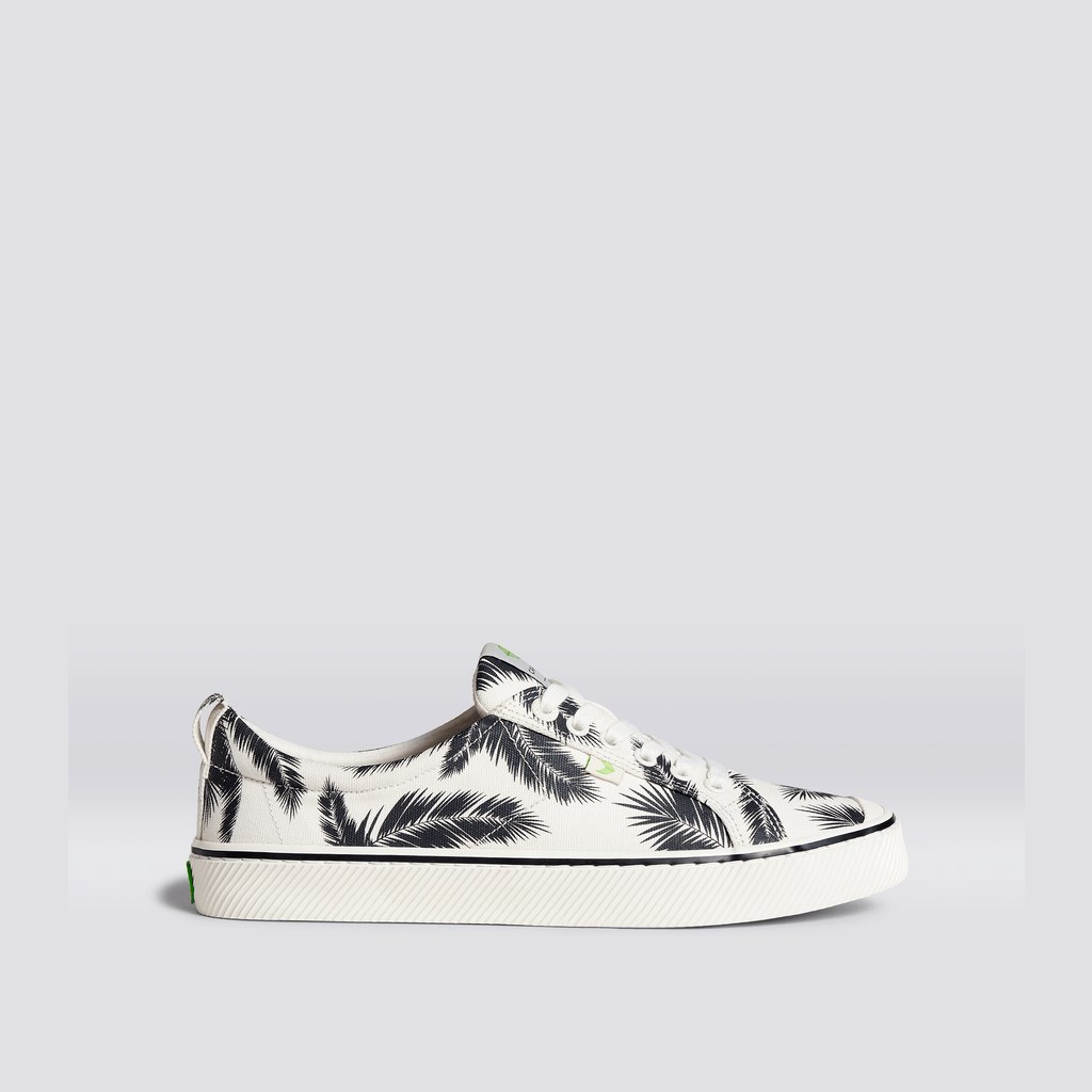 OCA LOW Cariuma Low Top Tela Vegan Off-White Palm Trees Homme | TQP-4062610